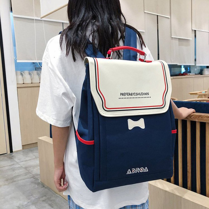 Women Bag Genuine Nylon Office Backpacks Laptop Shoulder Bag Backpack Female