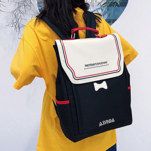 Women Bag Genuine Nylon Office Backpacks Laptop Shoulder Bag Backpack Female