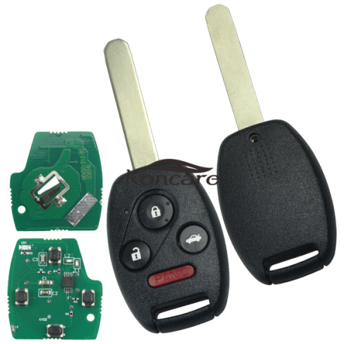 For Honda 3+1 button remote key with 313.8mhz FCCID:KR55WK49308