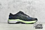 ASICS GEL-KAYANO 26 4E EXTRA WIDE BLACK/BLUE/GREEN 1011A536-003
