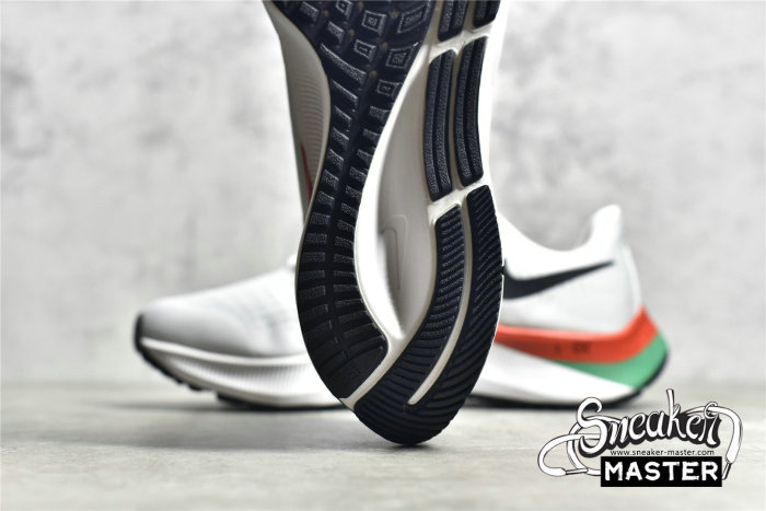 NIKE AIR ZOOM PEGASUS 37 PURE PLATINUM/GREEN/RED-BLACK DD9480-100
