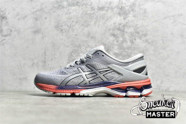 ASICS GEL KAYANO 26 PIEDMONT GREY/SILVER/RED 1012A457-020