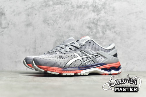 ASICS GEL KAYANO 26 PIEDMONT GREY/SILVER/RED 1012A457-020