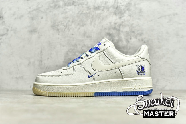 NIKE AIR FORCE 1 LOW 07 DALLAS MAVERICKS WHITE/BLUE/YELLOW DH2088-606