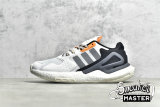 ADIDAS DAY JOGGER 2020 BOOST SHOES CLOUD WHITE/LIGHT GREY/ORANGE FX5996