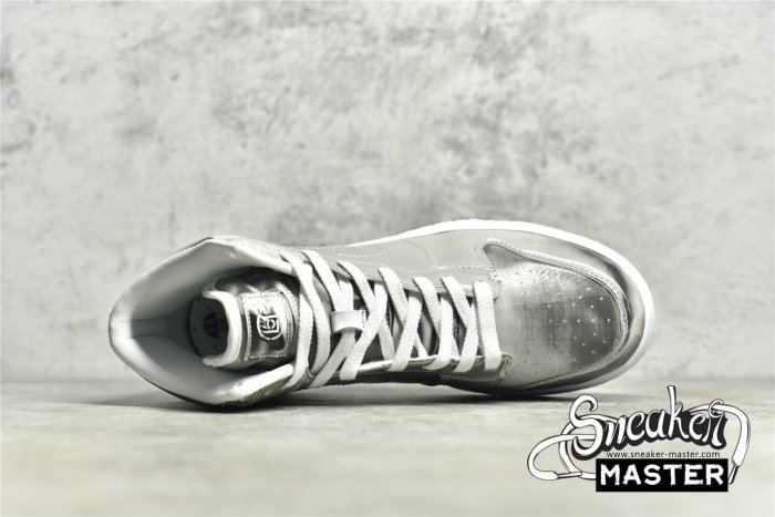 NIKE CLOT X SB DUNK HIGH FLUX SILVER/SILVER/WHITE DH4444-900