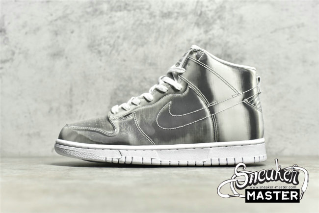 NIKE CLOT X SB DUNK HIGH FLUX SILVER/SILVER/WHITE DH4444-900