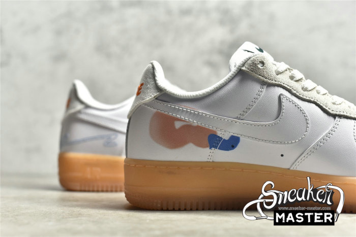 NIKE AIR FORCE 1 LOW 07 EARTH DAY WHITE/LIGHT BROWN/PINK DB3595-100