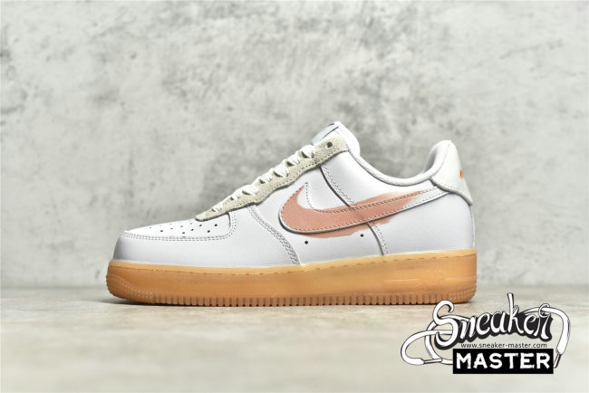 NIKE AIR FORCE 1 LOW 07 EARTH DAY WHITE/LIGHT BROWN/PINK DB3595-100