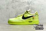 NIKE OFF-WHITE X AIR FORCE 1 LOW VOLT/CONE-BLACK-HYPER JADE AO4606-700