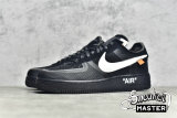 NIKE OFF-WHITE X AIR FORCE 1 LOW BLACK/WHITE-CONE-BLACK AO4606-001
