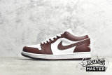 NIKE AIR JORDAN 1 LOW WHITE/WHITE/BRONZE ECLIPSE DC0774-116