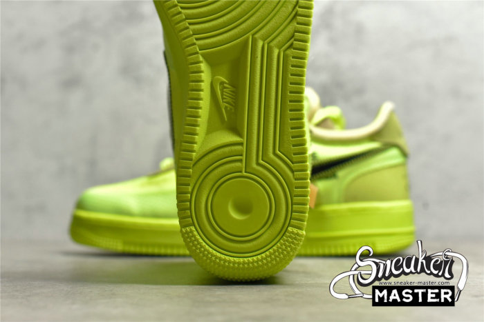 NIKE OFF-WHITE X AIR FORCE 1 LOW VOLT/CONE-BLACK-HYPER JADE AO4606-700