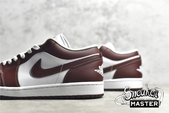 NIKE AIR JORDAN 1 LOW WHITE/WHITE/BRONZE ECLIPSE DC0774-116