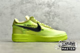 NIKE OFF-WHITE X AIR FORCE 1 LOW VOLT/CONE-BLACK-HYPER JADE AO4606-700