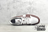 NIKE AIR JORDAN 1 LOW WHITE/WHITE/BRONZE ECLIPSE DC0774-116