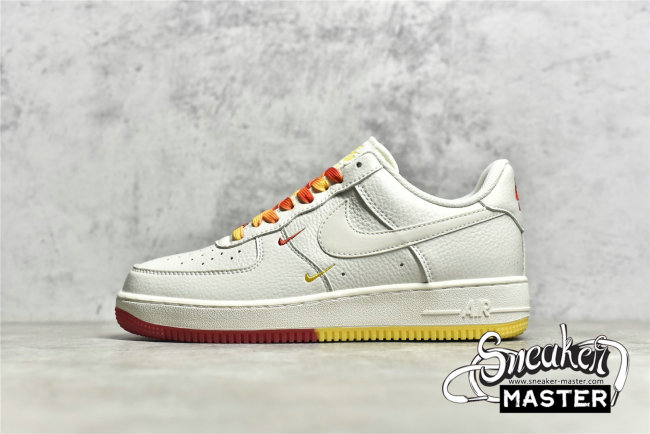 NIKE AIR FORCE 1 LOW 07 SU19 RICE WHITE/RED/YELLOW HQ8863-996
