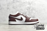 NIKE AIR JORDAN 1 LOW WHITE/WHITE/BRONZE ECLIPSE DC0774-116