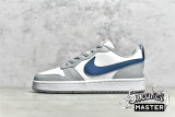 NIKE COURT BOROUGH LOW 2 GS WHITE/LIGHT SMOKE GREY/HABANERO RED/MARINA BQ5448-117