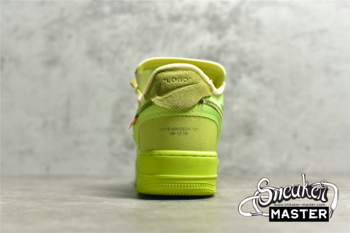 NIKE OFF-WHITE X AIR FORCE 1 LOW VOLT/CONE-BLACK-HYPER JADE AO4606-700