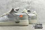 NIKE OFF-WHITE X AIR FORCE 1 LOW THE TEN WHITE/WHITE-SAIL AO4606-100