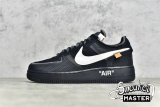 NIKE OFF-WHITE X AIR FORCE 1 LOW BLACK/WHITE-CONE-BLACK AO4606-001