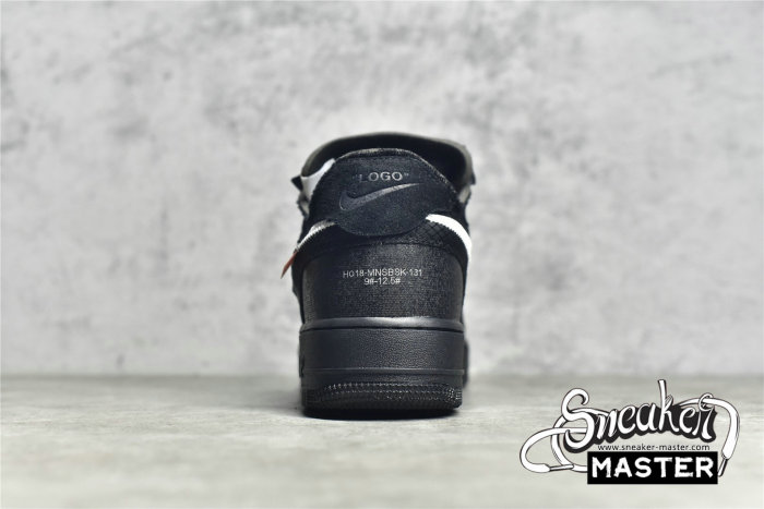 NIKE OFF-WHITE X AIR FORCE 1 LOW BLACK/WHITE-CONE-BLACK AO4606-001