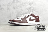 NIKE AIR JORDAN 1 LOW WHITE/WHITE/BRONZE ECLIPSE DC0774-116