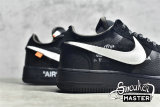 NIKE OFF-WHITE X AIR FORCE 1 LOW BLACK/WHITE-CONE-BLACK AO4606-001