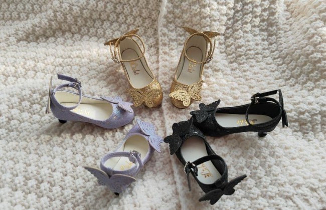 Butterfly Flat Small High Heels