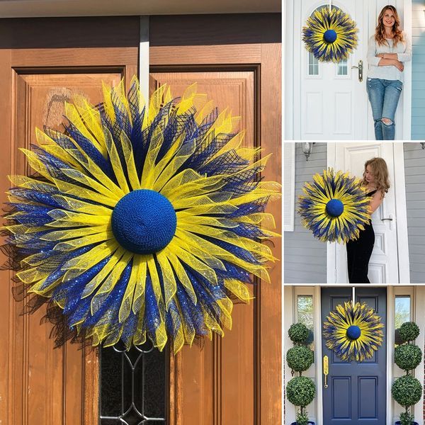 💛Pray for Ukraine Wreath|Stand with Ukraine Wreath🙏💙