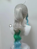 One Piece Yamato Silver Green Ponytail Cosplay Wig