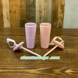 Starbucks 2022 China Sakura Pink Or Purple mini Studded Keychain Ornament