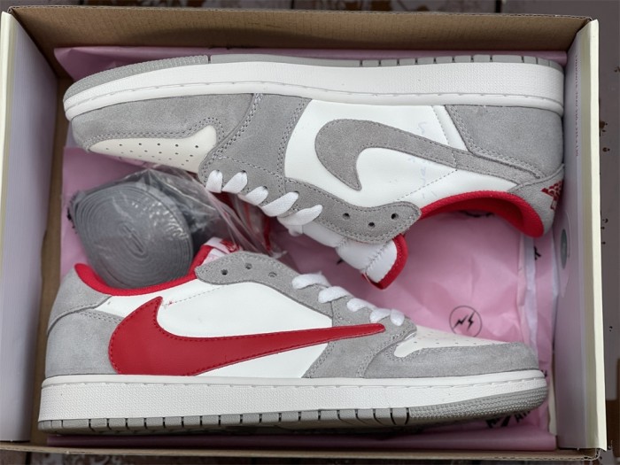 Air Jordan 1 Low SE 'Light Smoke Grey Gym Red'