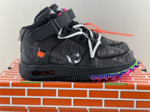 Off-White x Air Force 1 Mid 'Black'