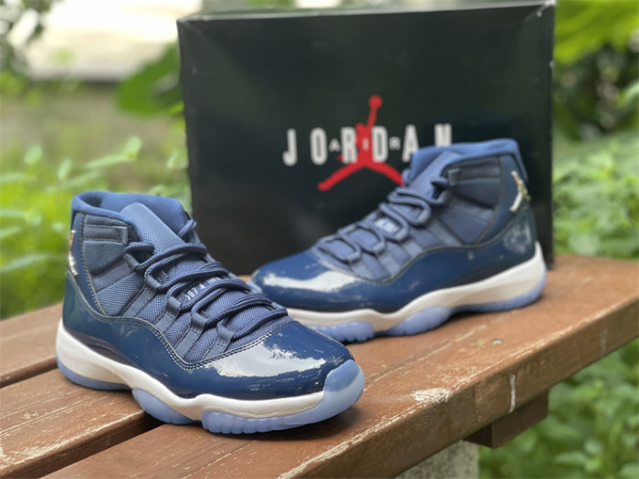 Authentic Air Jordan 11 Midnight Blue New