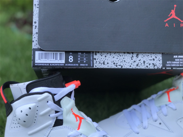 Jordan 6 Retro Infrared White