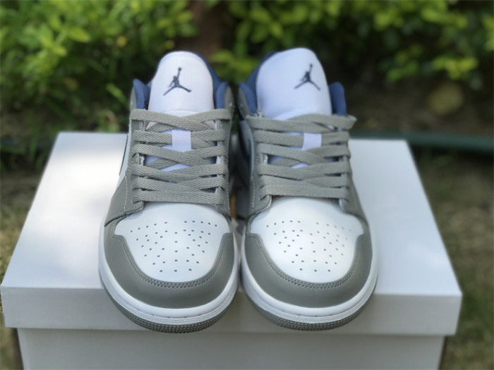 Air Jordan 1 Low White Grey Blue
