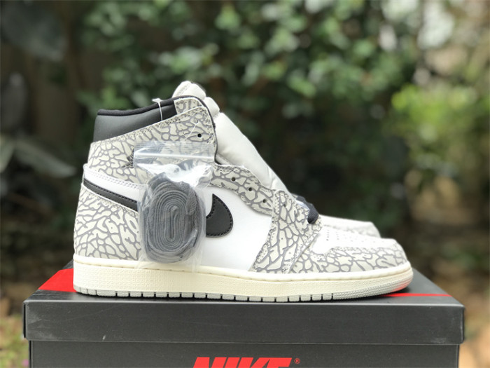 Air Jordan 1 High OG GS“White Cement”