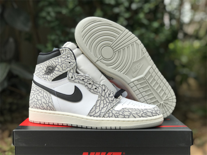 Air Jordan 1 High OG GS“White Cement”