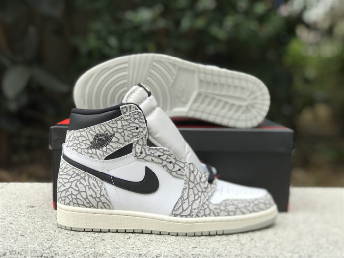 Air Jordan 1 High OG GS“White Cement”