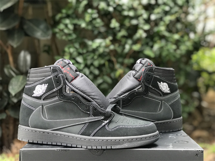 Travis Scott x Air Jordan 1 High OG Black Phantom