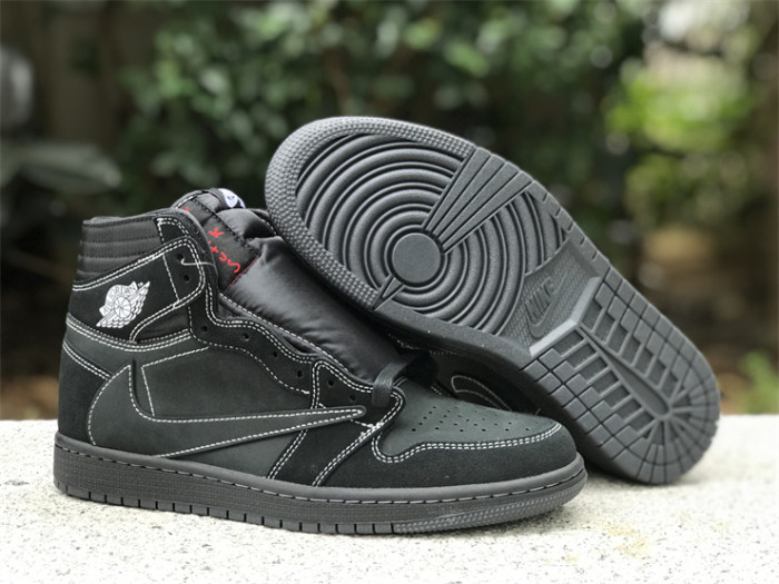 Travis Scott x Air Jordan 1 High OG Black Phantom