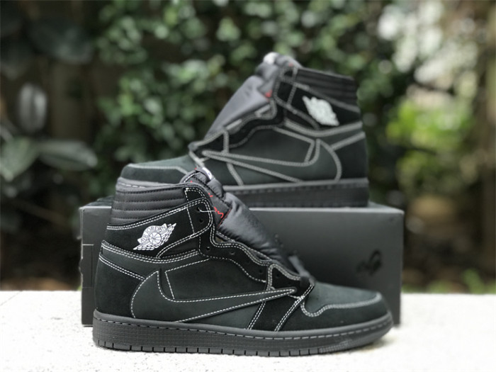 Travis Scott x Air Jordan 1 High OG Black Phantom