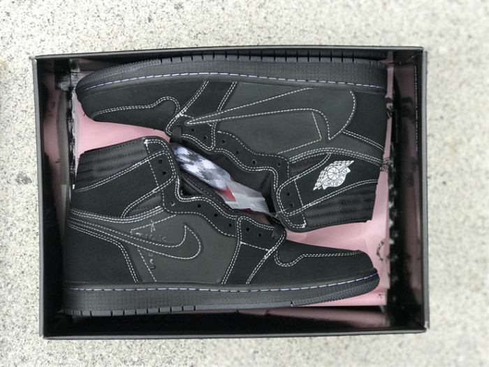 Travis Scott x Air Jordan 1 High OG Black Phantom