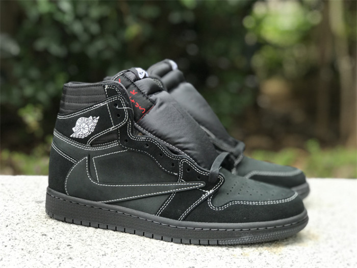 Travis Scott x Air Jordan 1 High OG Black Phantom