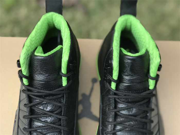 Authentic Air Jordan 12 Black Green