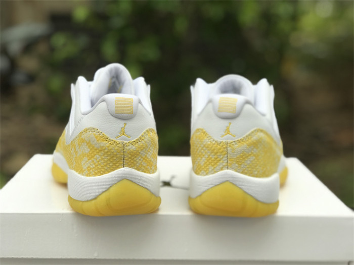 Wmns Air Jordan 11 Low 'Yellow Snakeskin'