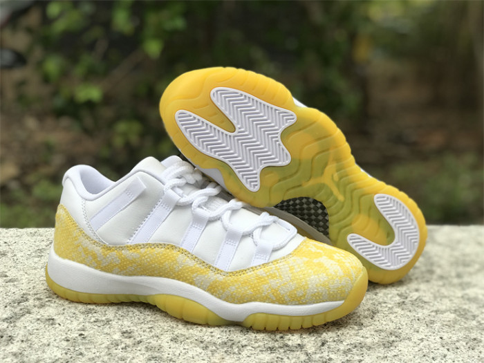 Wmns Air Jordan 11 Low 'Yellow Snakeskin'