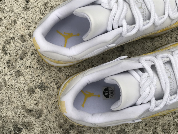 Wmns Air Jordan 11 Low 'Yellow Snakeskin'